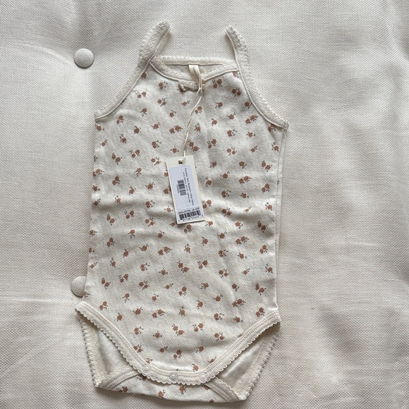 Quincy Mae Other - Quincy Mae organic pointelle tank onesie